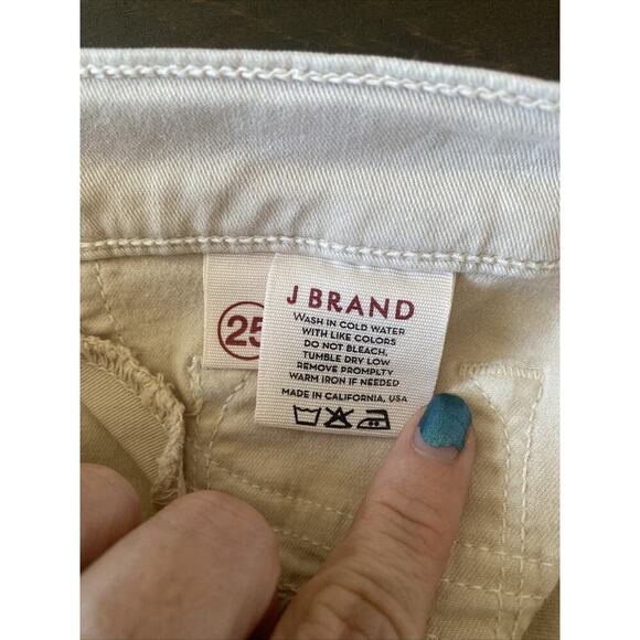 J.Brand Women 25 Tan Muslin Skinny Leg Denim Jeans Stretch - Picture 7 of 7